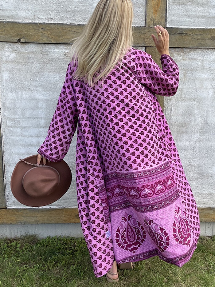 Kimono VÄNDBAR återvunnet silke Nr 104