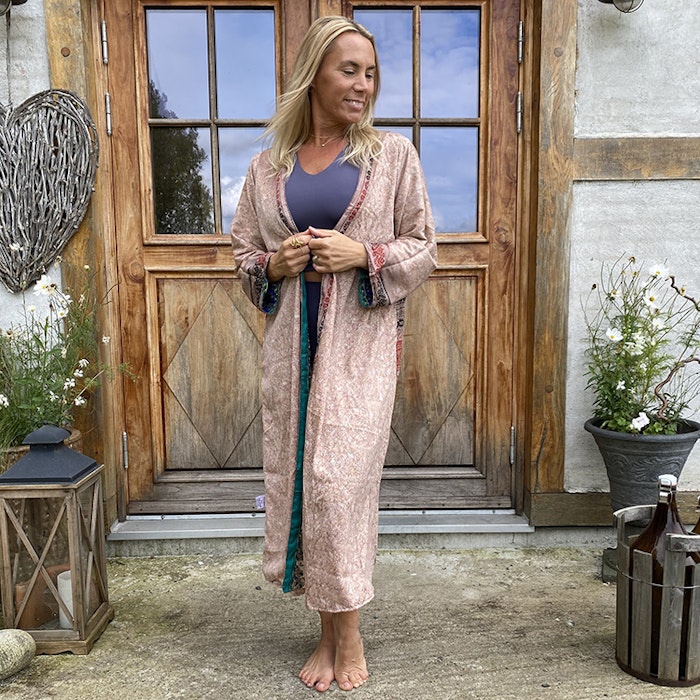 Kimono VÄNDBAR återvunnet silke Nr 115