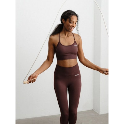 Yogaleggings Seamless CORA Dark Cherry - DOM