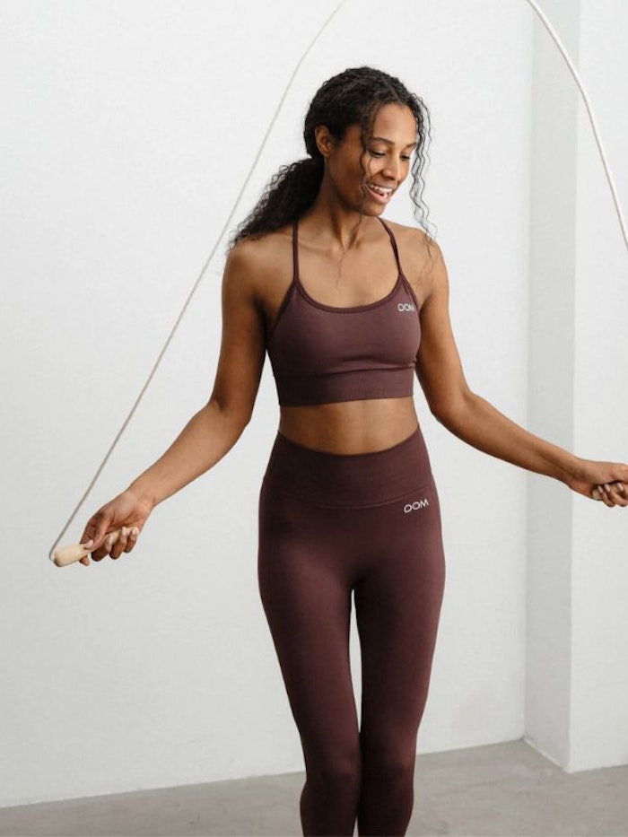 Yogaleggings Seamless CORA Dark Cherry - DOM