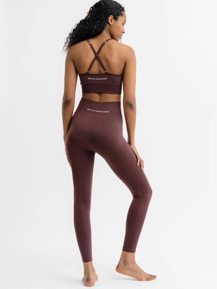 Yogaleggings Seamless CORA Dark Cherry - DOM