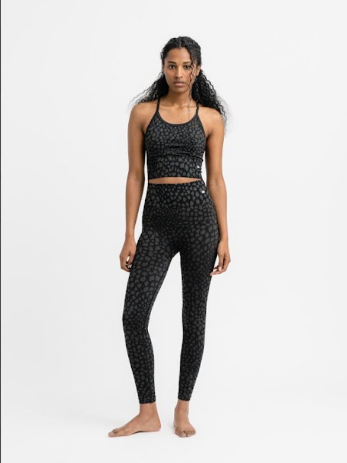 Sport-BH Yoga Seamless Noelle Grey Leopard - DOM