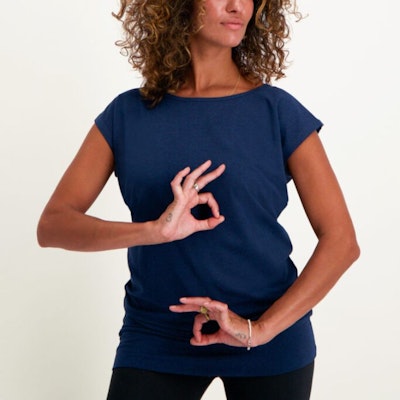 Yogatopp Asana Tee Midnight - Urban Goddess