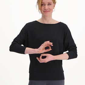 Yogatröja Budhi Longsleeve Urban Black - Urban Goddess