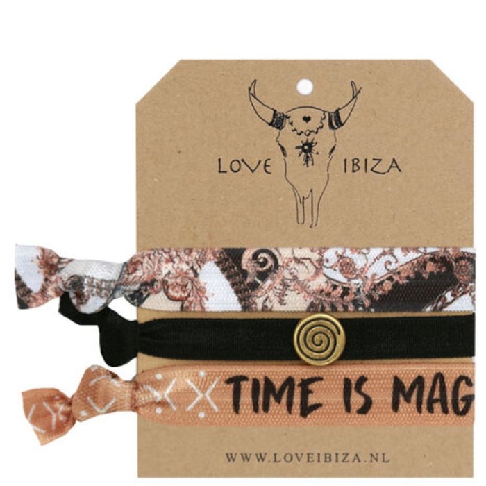 Hairties hårband/armband TIME IS MAGIC - Love Ibiza