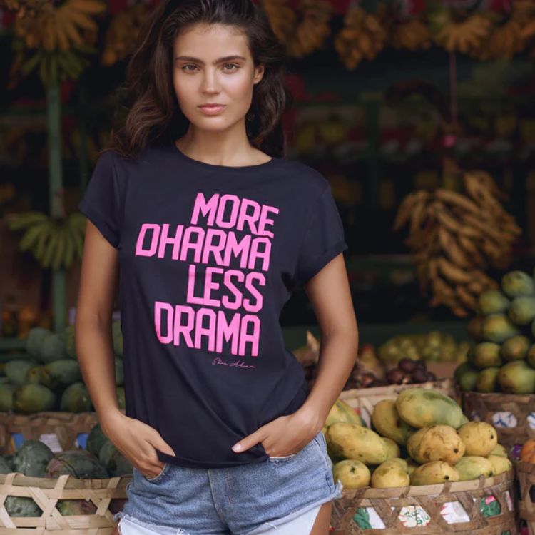 T-shirt More Dharma Less Drama - Eden Ashram