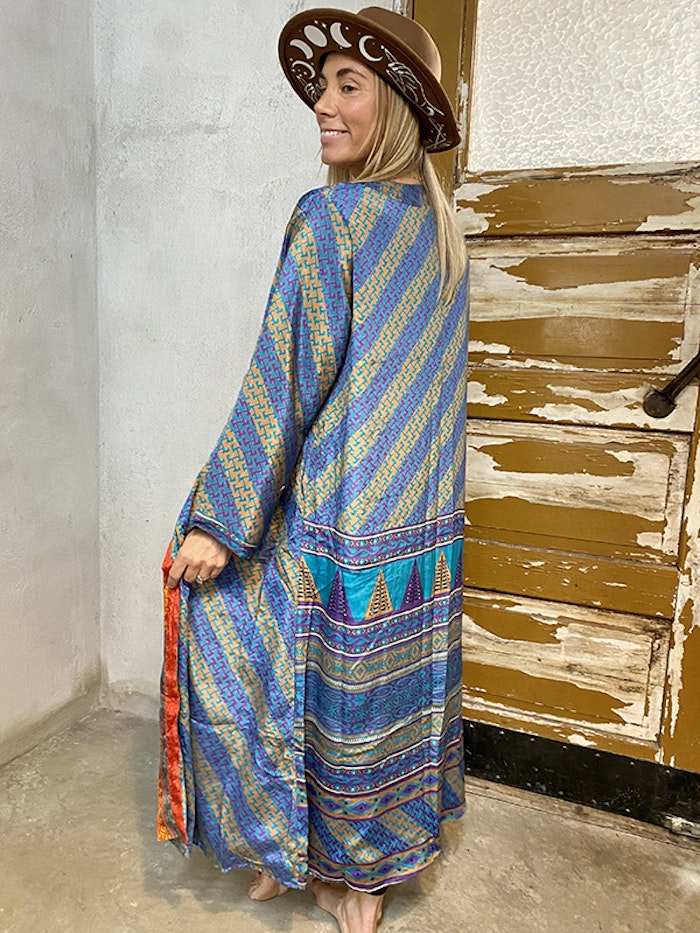 Kimono VÄNDBAR återvunnet silke Nr 135