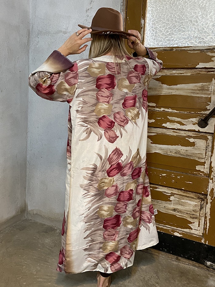 Kimono VÄNDBAR återvunnet silke Nr 128