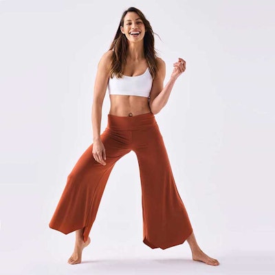 Yogabyxa Tulip Flare Pant Clay - Dharma Bums