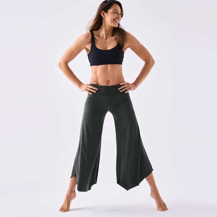 Yogabyxa Tulip Flare Pant Forest - Dharma Bums
