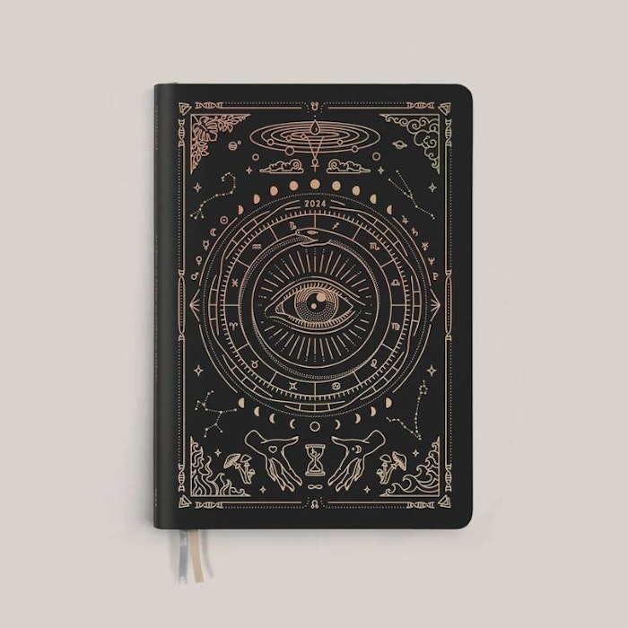 Kalender 2024 Astrological Planner Black A5 - Magic of I