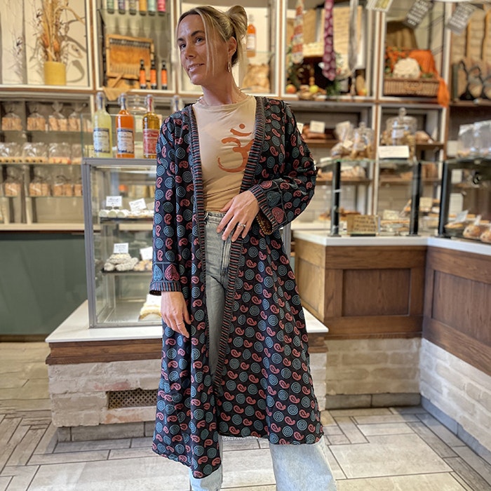 Kimono VÄNDBAR återvunnet silke Nr 144