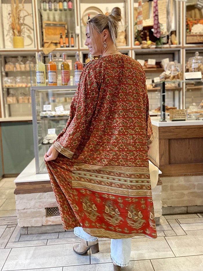 Kimono VÄNDBAR återvunnet silke Nr 144