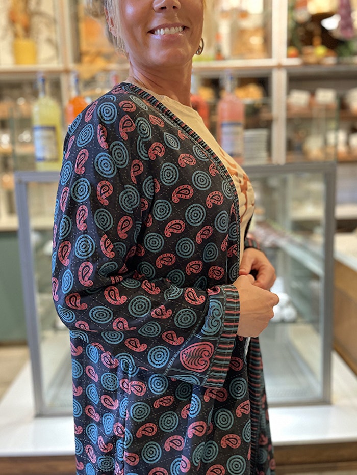 Kimono VÄNDBAR återvunnet silke Nr 144