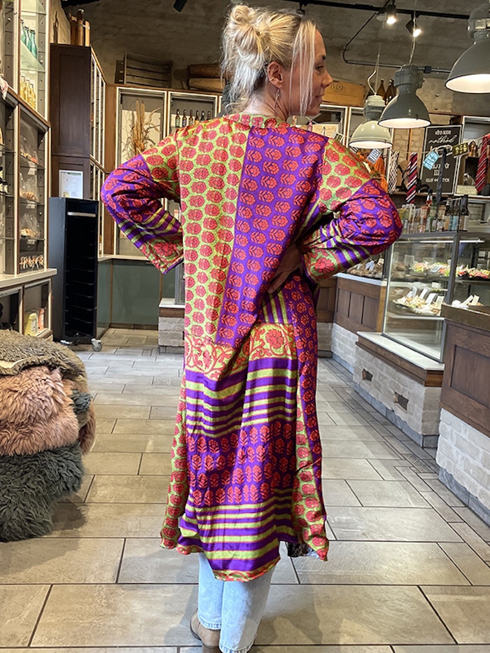 Kimono VÄNDBAR återvunnet silke Nr 146