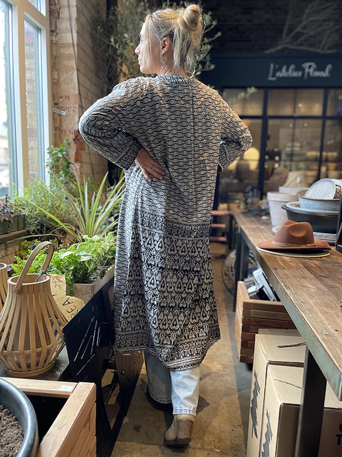 Kimono VÄNDBAR återvunnet silke Nr 159