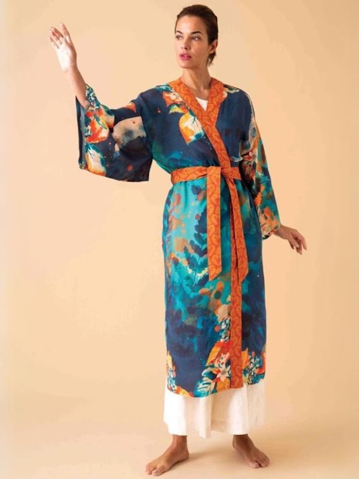 Kimono "Hare & Moon" - Powder design