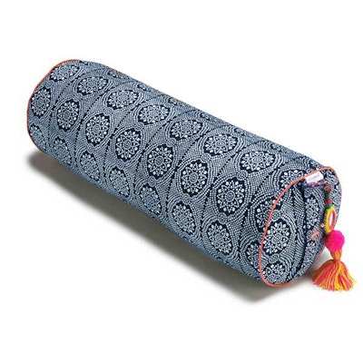 Yogabolster Rund "Navy Bandhani" - Chattra