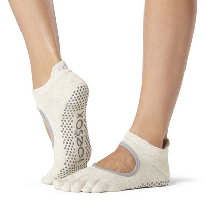 Yogastrumpor Fulltoe Bellarina Grip Oatmeal - Toesox