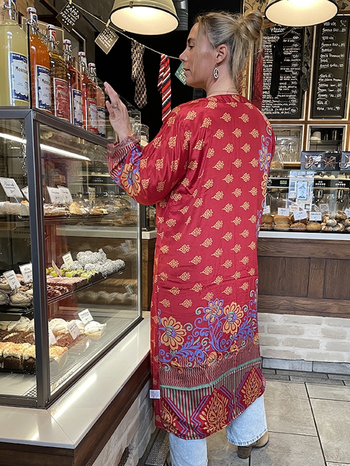Kimono VÄNDBAR återvunnet silke Nr 152