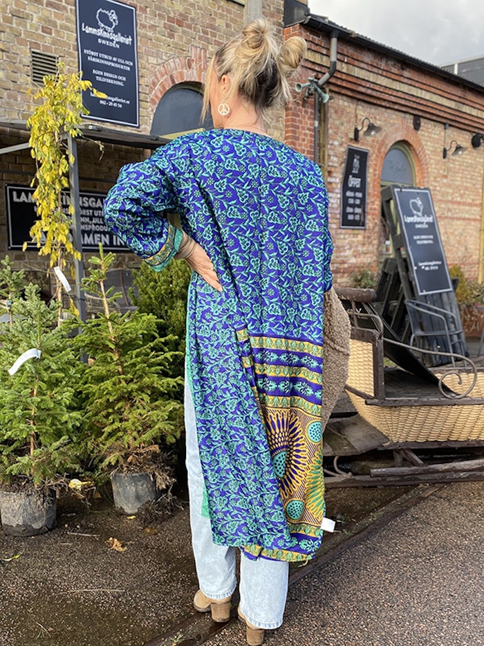 Kimono VÄNDBAR återvunnet silke Nr 192