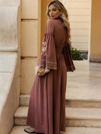 Klänning Maxi Mocha Chip Gown- Zaimara