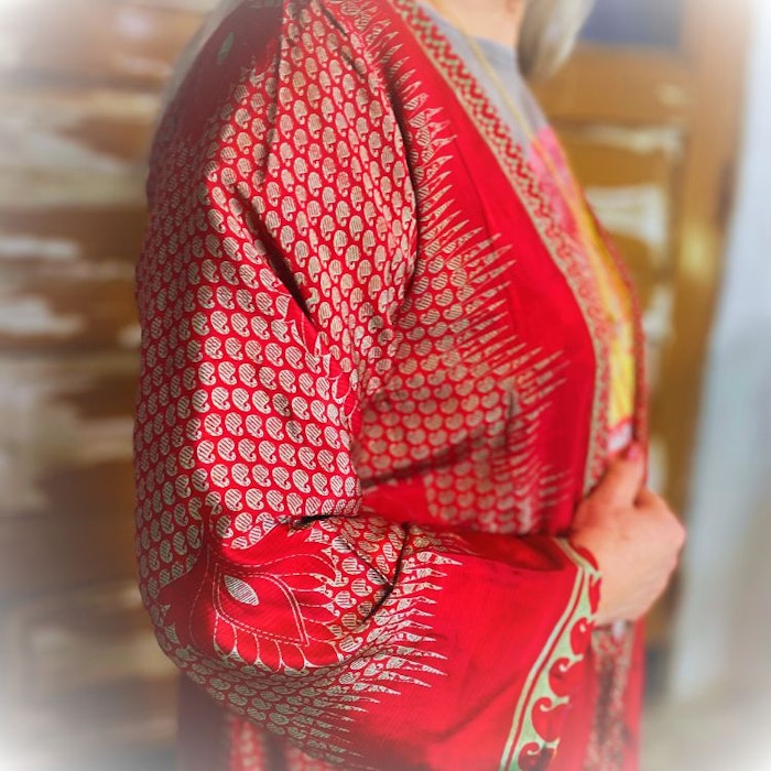 Kimono VÄNDBAR återvunnet silke Nr 209
