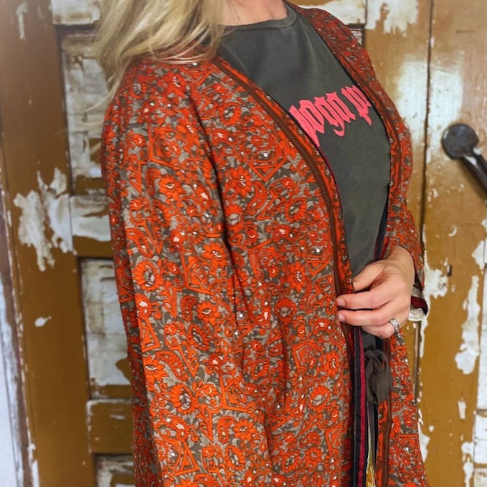 Kimono VÄNDBAR återvunnet silke Nr 210