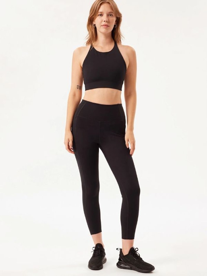 Yogaleggings Pocket High Rise 7/8 Black - Girlfriend Collective