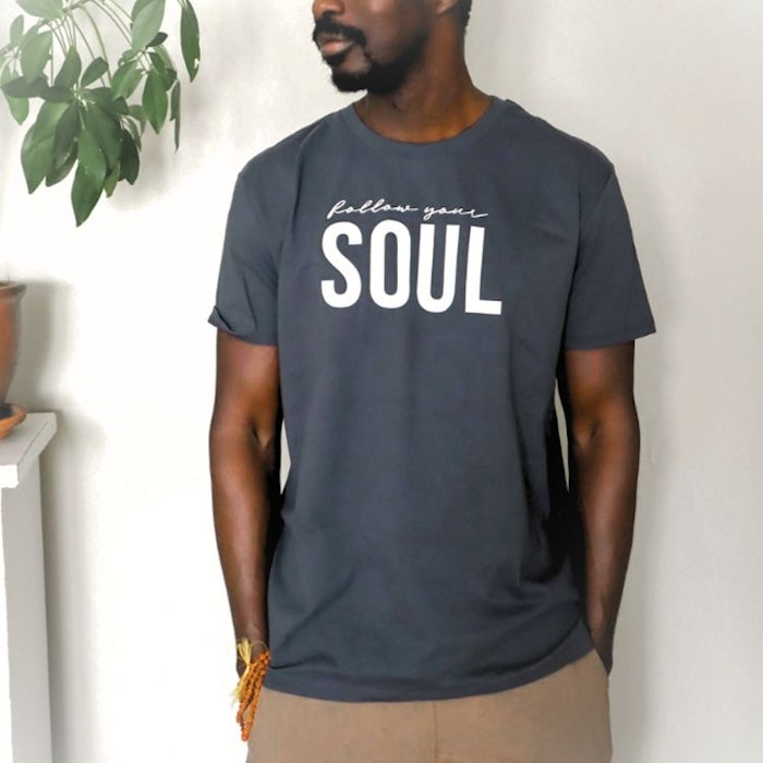 T-shirt Unisex "Follow Your Soul" Anthracite - Soul Factory