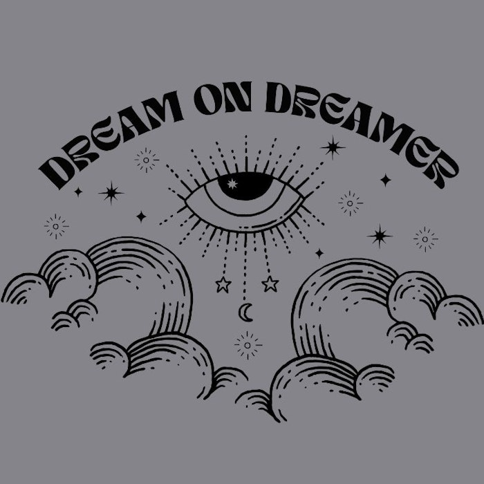 T-shirt Dream on Dreamer Stormy grey - Soul Factory