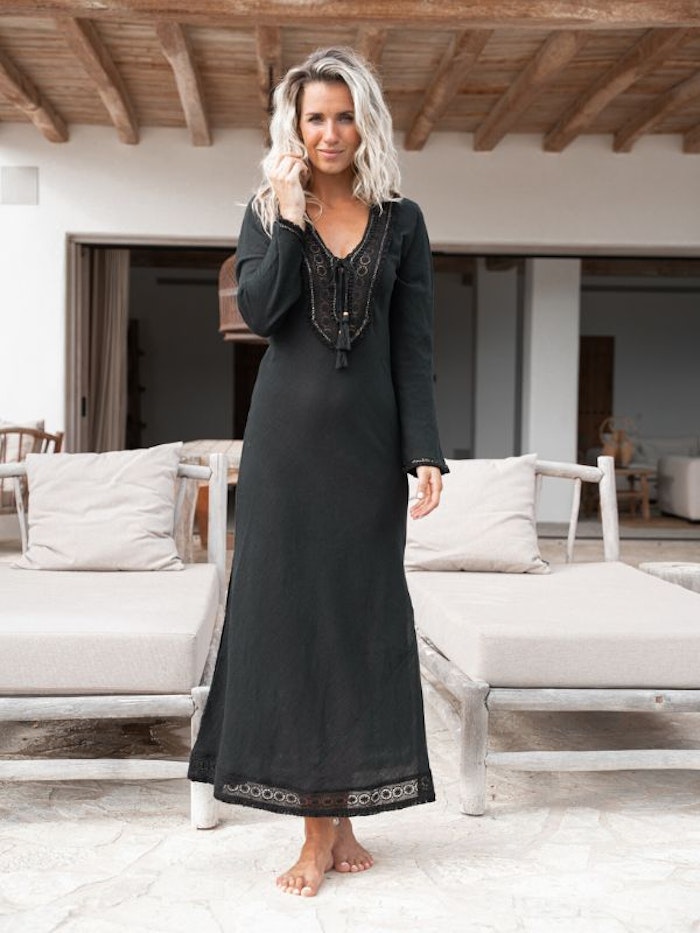 Kaftan/klänning Morena Black - Ibz Mode