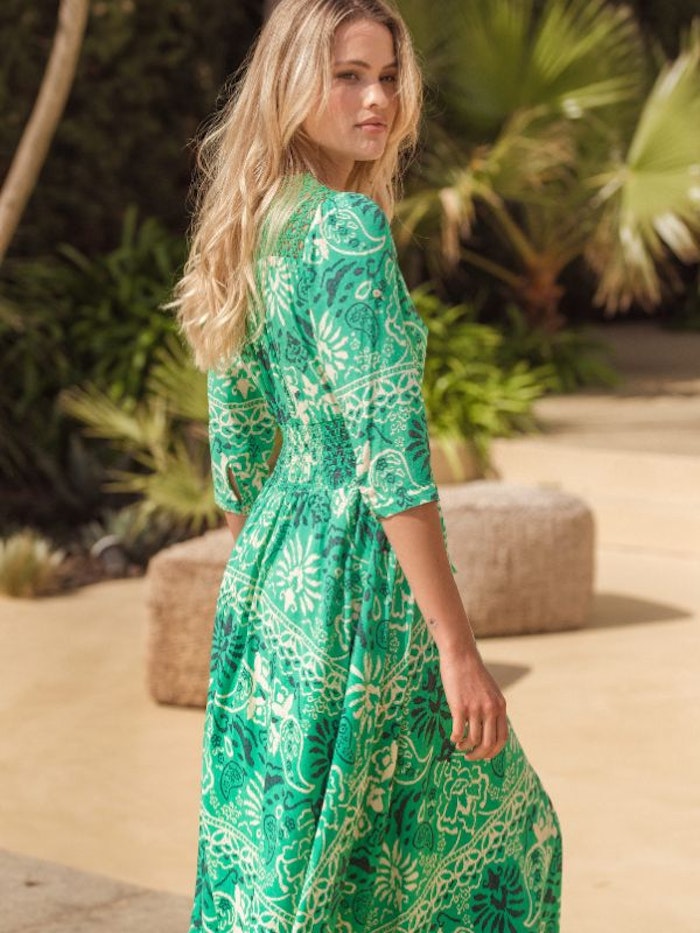 Klänning Jade print Indiana Maxi dress - Jaase