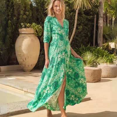 Klänning Jade print Indiana Maxi dress - Jaase