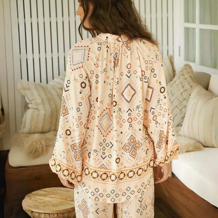 Blus Elsie Print Larnie Blouse - Jaase