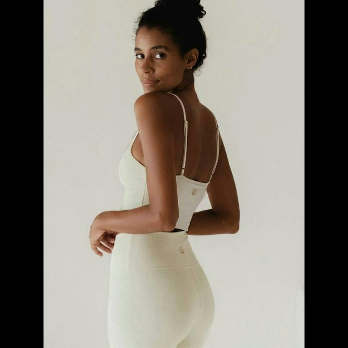 Yoga-BH Ester Bamboo Crop Top Oatmeal - Studio K