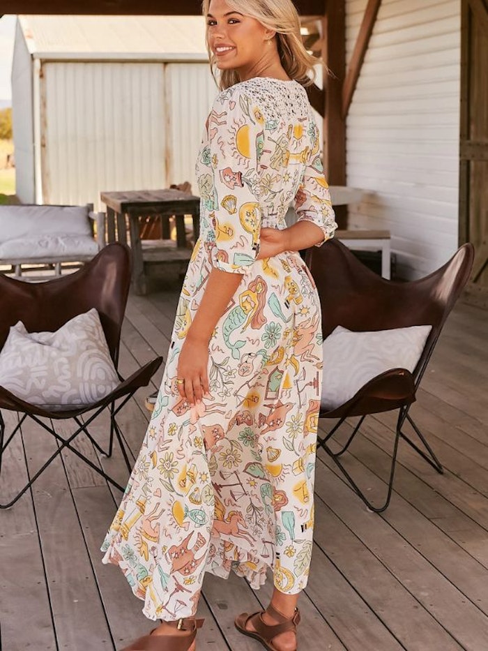 Klänning Fantasy print Indiana Maxi dress - Jaase