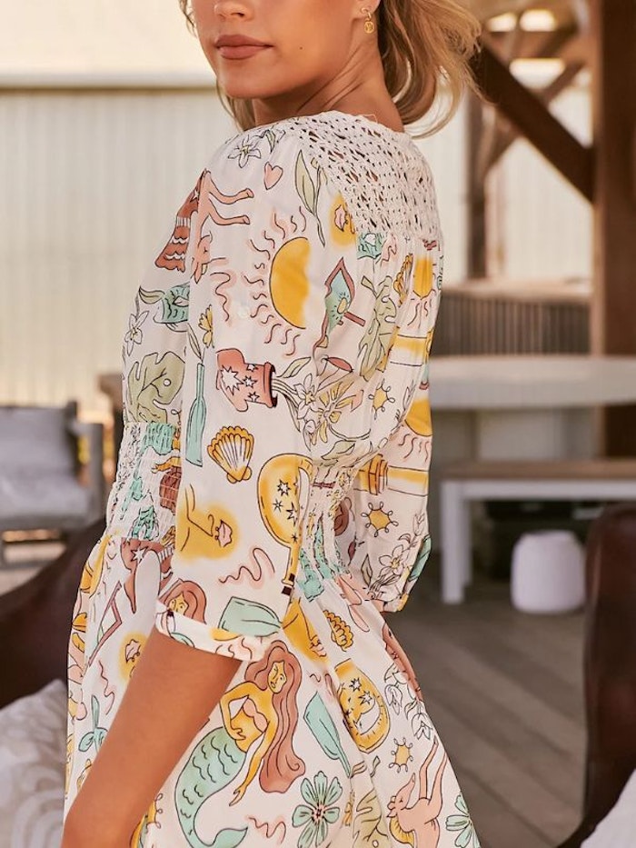 Klänning Fantasy print Indiana Maxi dress - Jaase