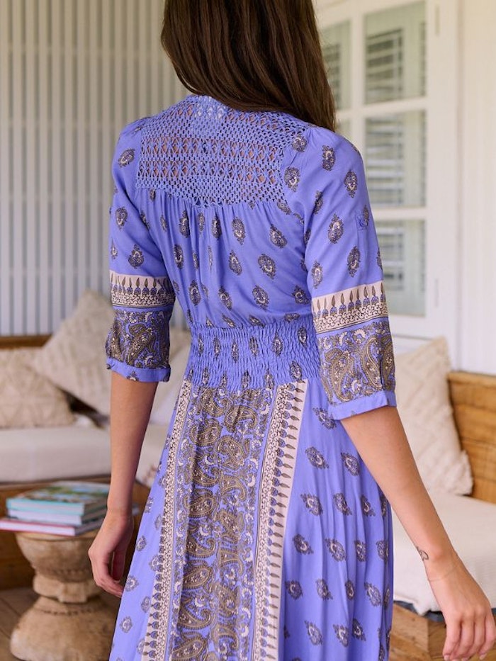 Klänning Jacaranda print Indiana Maxi dress - Jaase