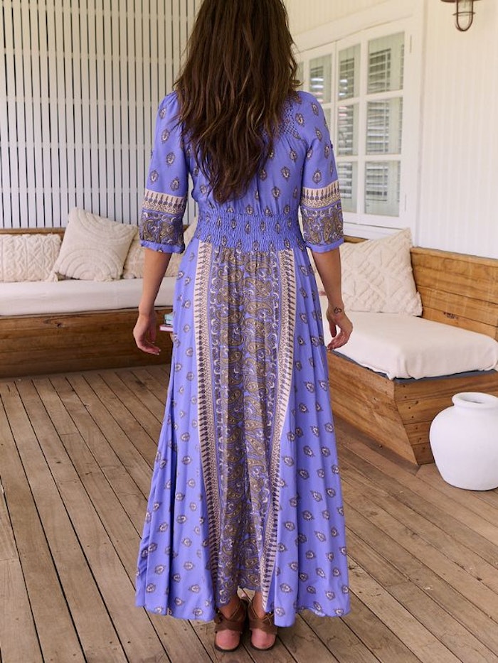 Klänning Jacaranda print Indiana Maxi dress - Jaase