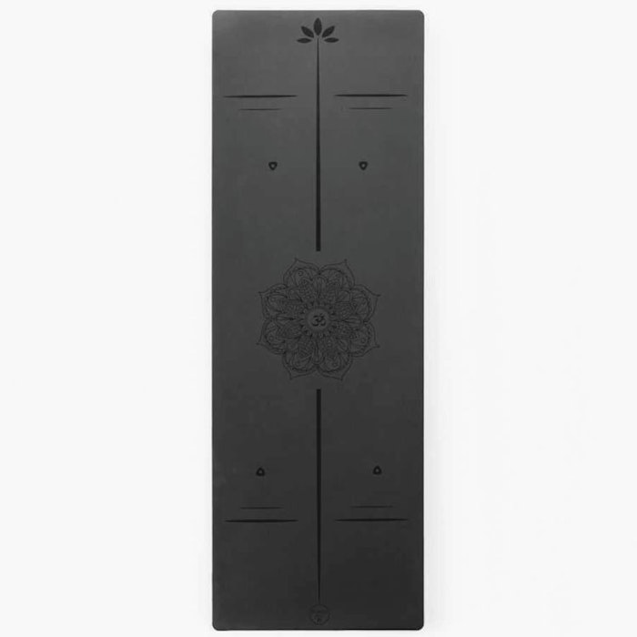 Yogamatta Mandala Black 183x61 cm 4 mm + Yogaväska - Vackraliv Yoga