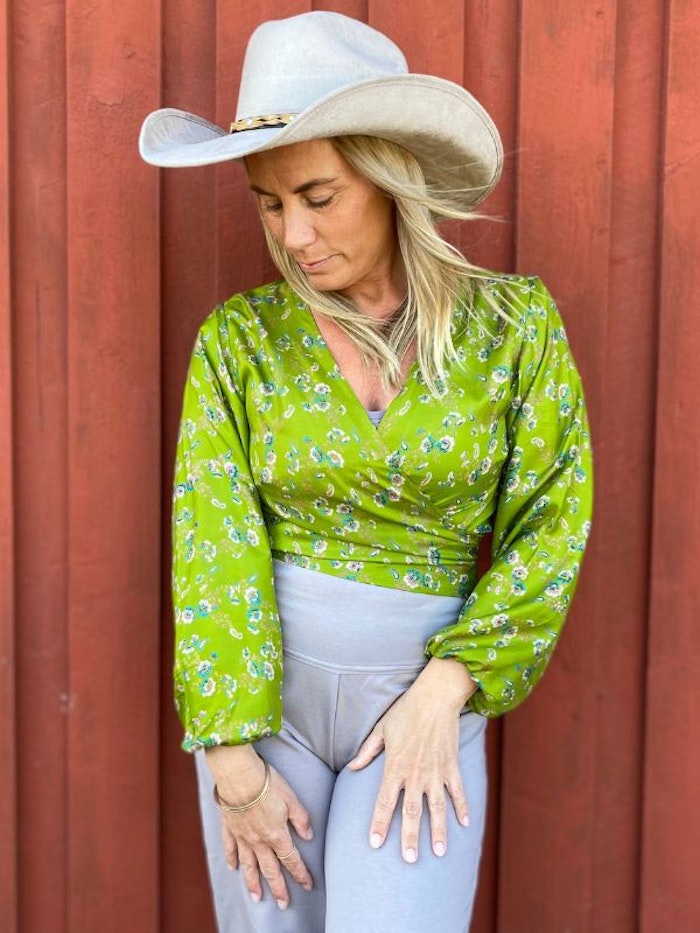 Top Sati omlott återvunnen sari Nr 46