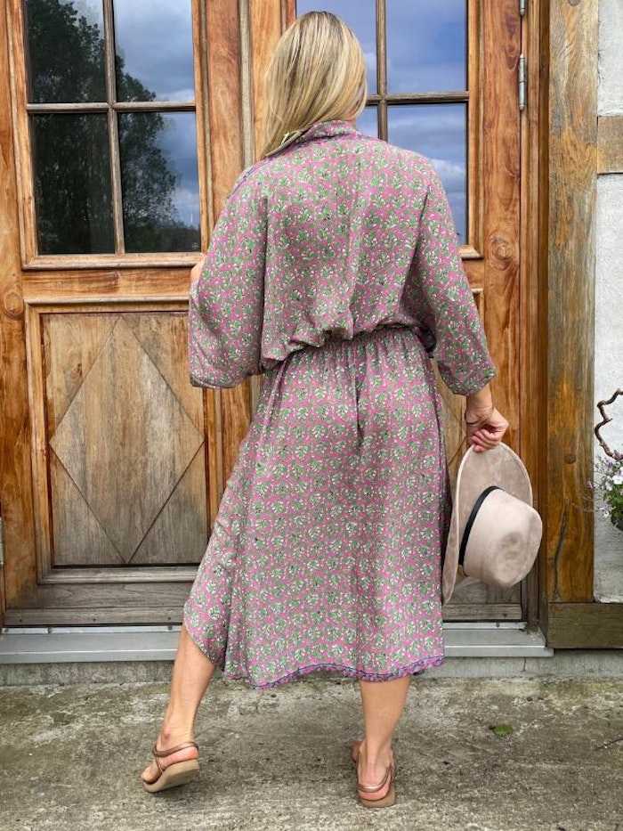 Klänning Sita återvunnen sari Nr 63