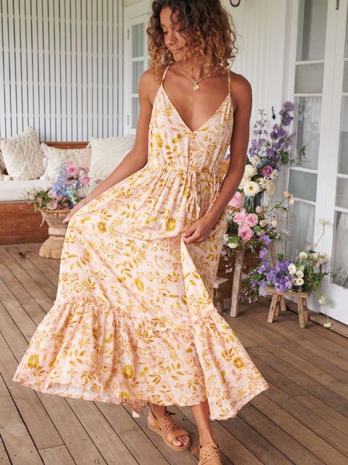 Klänning Suki Print Reef Maxi - Jaase