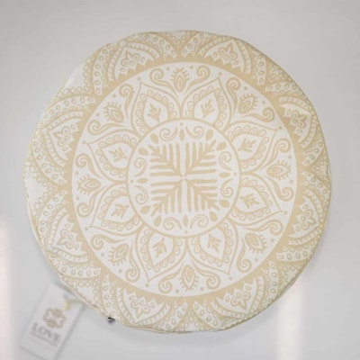 Meditationskudde Rund Boho Chic - Love Generation