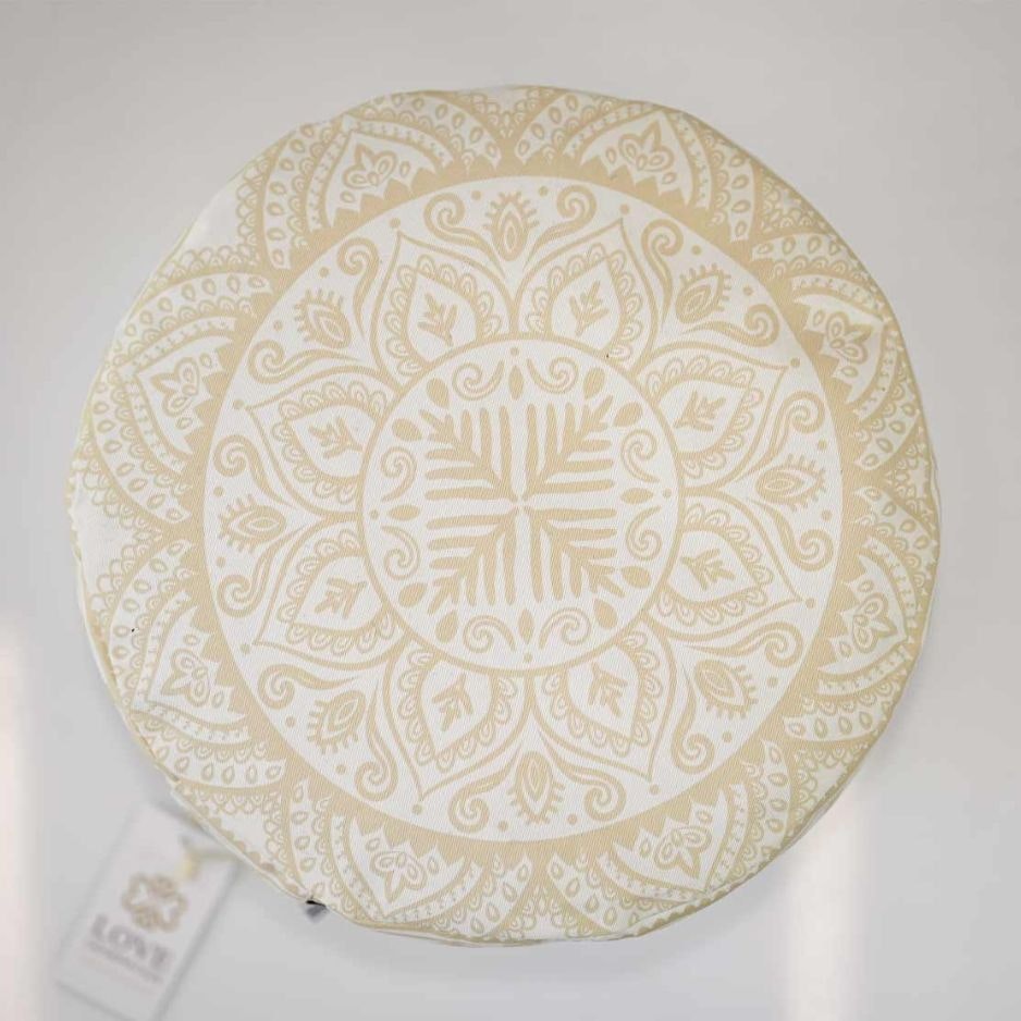 Meditationskudde Rund Boho Chic - Love Generation