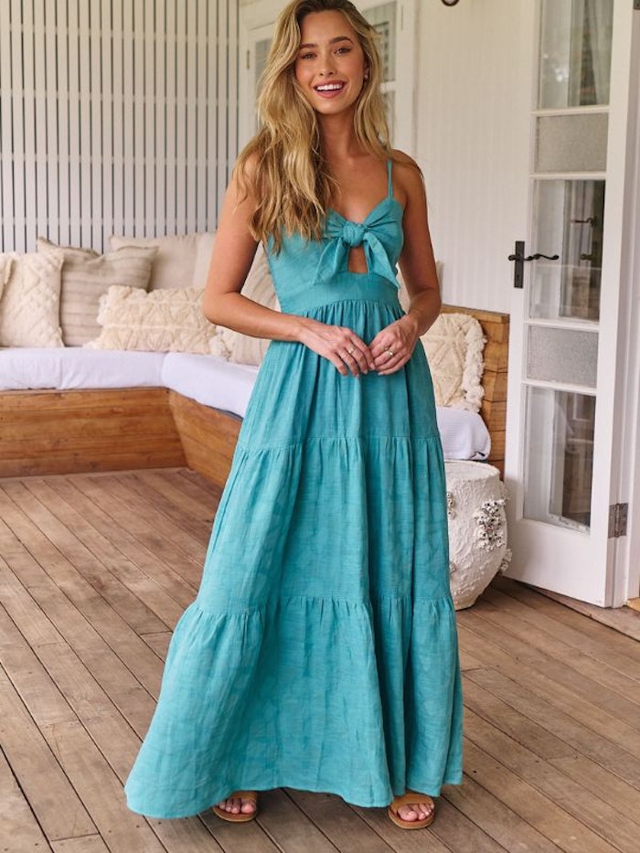 Klänning Rivera Print Bambi Maxi - Jaase