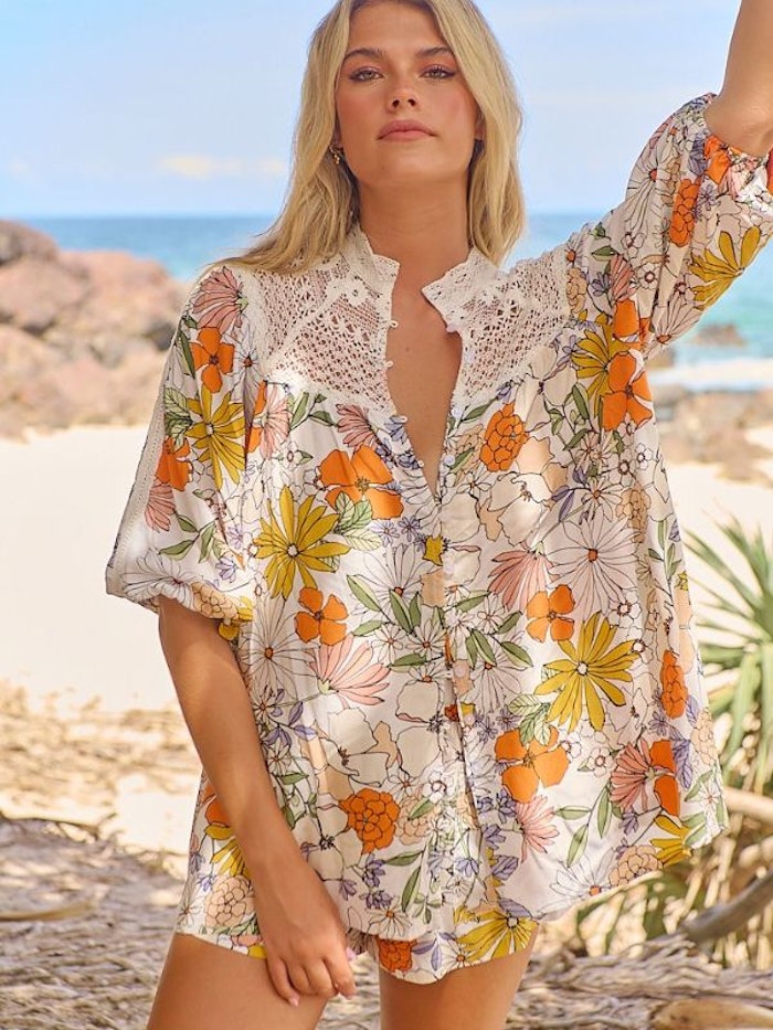 Blus Dalilah Print Florence - Jaase