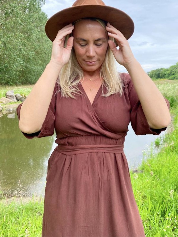 Klänning Wrap dress Brown - Mad Peach