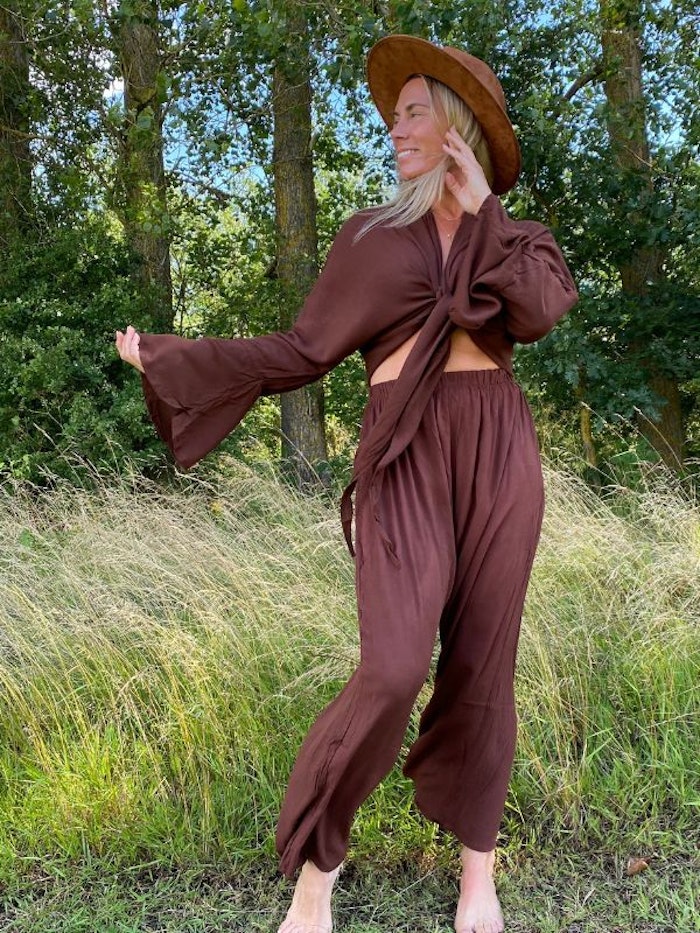 Topp Tie top Brown - Mad Peach